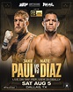 JAKE PAUL VS. NATE DIAZ IS OFFICIAL FOR DALLAS, TEXAS - REAL COMBAT MEDIA