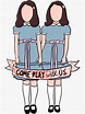 "Twins" Sticker for Sale by kelseidoodles | Redbubble