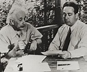 Leo Szilard with Albert Einstein writing letter to President Roosevelt ...