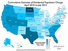 Customizable Maps of the United States, and U.S. Population Growth ...