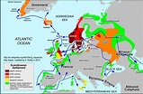Viking Exploration World Map Historical