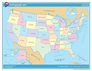 Bundesstaaten Der Usa Karte