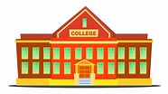 College Building Vector. Modern University Academy. Isolated Flat ...
