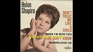 Helen Shapiro - Don't Treat Me Like A Child. Stereo - YouTube