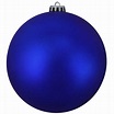 Matte Lavish Blue Commercial Shatterproof Christmas Ball Ornament 12 ...