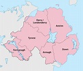 Map Of northern Ireland Cities | secretmuseum