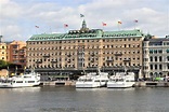 Estocolmo Grand Hotel imagen de archivo editorial. Imagen de ...