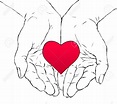 Hand Holding A Heart Drawing at GetDrawings | Free download