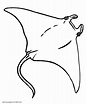 Stingray Coloring Page at GetColorings.com | Free printable colorings ...