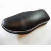 BSA A7, A10, B31, B33 Round Nose Dual Motorcycle Seat Black With White ...
