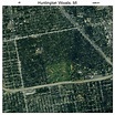 Aerial Photography Map of Huntington Woods, MI Michigan