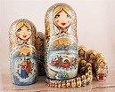 Nesting dolls 177 45cm Russian doll 30 pieces Winter | Etsy