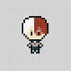 Todoroki Shouto - Boku no Hero Academia (Anime) Pixel Art Patterns ...