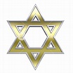 Gold With Chrome Frame Judaism Religious Symbol - Star Of David ...
