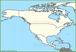 Map Of North America Blank - Maping Resources