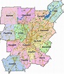 Atlanta Map With Counties - Cities And Towns Map