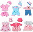 ARTST Doll Clothes,12 inch Baby Doll Clothes[6 Sets](Include 4 Hats + 1 ...