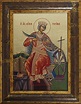 Ikone Heilige Katharina die Reine 18 x 24 cm vergoldet Handarbeit ...