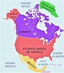 Mapa de América del Norte 🥇 Norteamérica | Político | Físico | Mudo