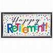 Happy Retirement Giant Banners 1.65m x 50cm - 18 PC : Amscan International