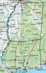 Mapas politico de Misisipi