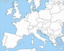 Western Europe free map, free blank map, free outline map, free base ...