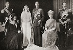 The British Royal Family Wedding Duke Duchess York 1923 Left Right ...
