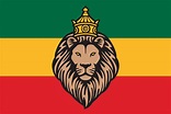 Rastafarian Flag with the Lion of Judah - Reggae Background 15634835 ...