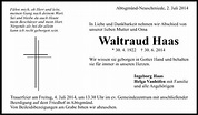 Traueranzeigen von Waltraud Haas | schwaebische.de Trauerportal