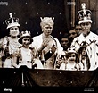 Fotografía tomada durante la coronación del rey George VI y la Reina ...