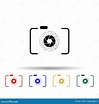 Fotogramma, Fotocamera, Icona Con Stile Multicolore Diaframma Gamma ...