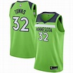 Nike Karl-Anthony Towns Minnesota Timberwolves Green Swingman Jersey ...