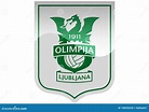 NK Olimpija Ljubljana Logo editorial image. Illustration of world ...