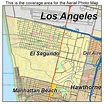 Aerial Photography Map of El Segundo, CA California