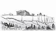 Travel Greece background. Athens city famous landmark building. 524049 ...