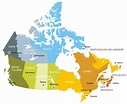 Canada Provinces And Territories Map - Communauté MCMS