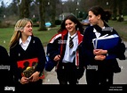 Pupils walk between classes at Benenden girls public school Stock Photo ...