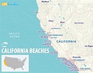 Map of Beaches in California - Live Beaches