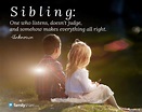 Quote About Siblings - Inspiration