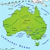 Australien: Geografie, Übersichtskarte | Länder | Australien | Goruma