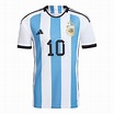 Camiseta Messi 10 Argentina 1ª Equipación 2022 Mundial 3 Estrellas - LARS7