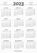 Calendarios Anuales 2023 - Imprime y Organiza