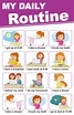 Daily Routines Poster Daily Routine Worksheet Daily Routine Kids ...