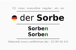 Declension German "Sorbe" - All cases of the noun, plural, article ...