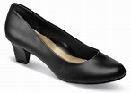 Gail Black Leather Pump | Hitchcock Wide Shoes