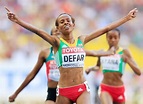 Ethiopia’s Meseret Defar wins gold in 5,000m