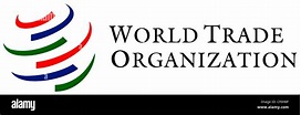 El logotipo de la Organización Mundial del Comercio OMC basada en ...