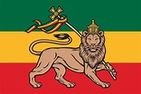 Rastafarian Flag with the Lion of Judah - Reggae Background 15634838 ...