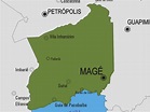 Magé município de mapa - Mapa do município de Magé (Brésil)