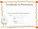 Certificado De Nacimiento Para Descargar Gratis - Descargar Libros Gratis